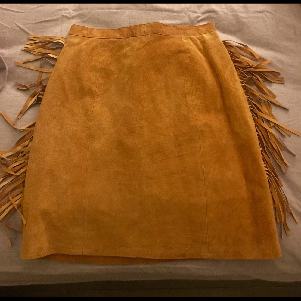 Leather Mini Skirt, size 2